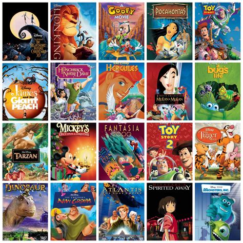 1993-2001 Disney movies in order of release. | Disney cartoon movies, Animated movies, Disney ...