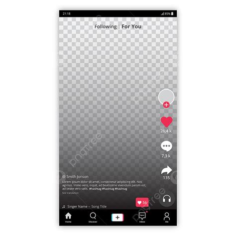 Tiktok Interface Vector PNG Images, Tiktok Interface Design, Audio Application, Tiktok, S PNG ...