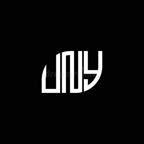 UNY Letter Logo Design on Black Background. UNY Creative Initials Letter Logo Concept. UNY ...