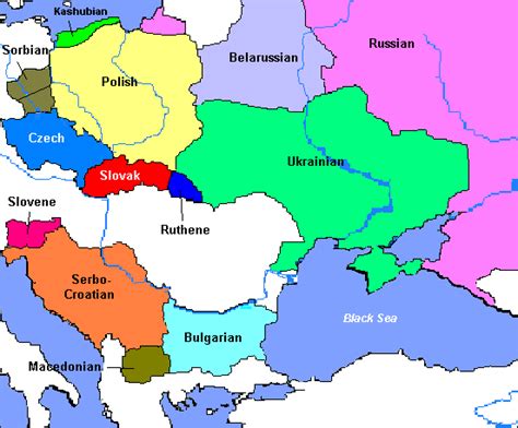 Language Map, Language And Literature, Serbo Croatian, Polish Words ...