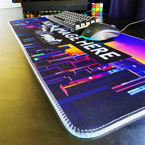 'Print your image' XXL Mega Custom RGB Gaming Mouse Pad | 90x40cm – Ultimate Custom Gaming Mouse ...