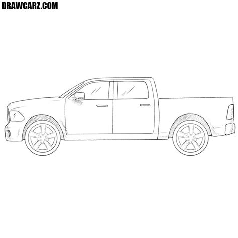 How to Draw a Dodge Truck