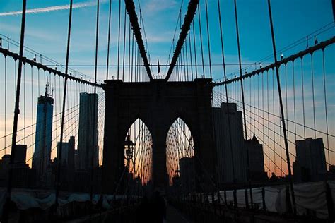 "Brooklyn Bridge Silhouette" by marty1468 | Redbubble