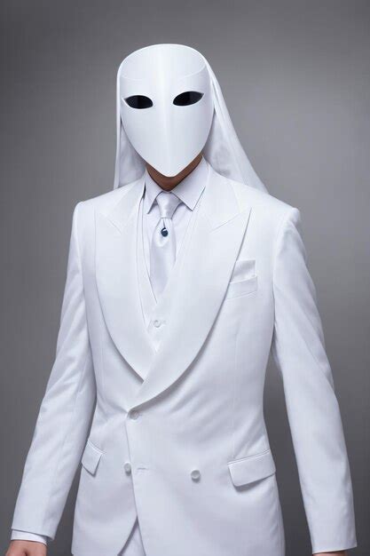 Premium AI Image | Mystery man in mask at the carnival