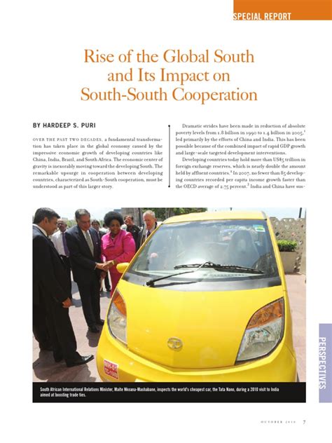 Rise of The Global South and Its Impact On South-South Cooperation | PDF | World Politics ...