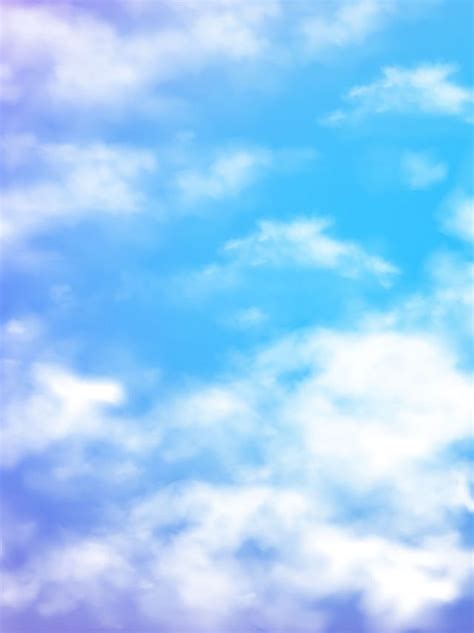 Fondo De Cielo Azul De Nubes Frescas Y Cómodas de Pantalla Imagen para ...