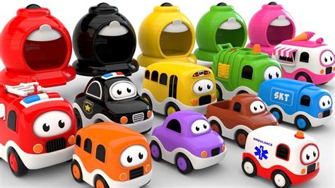 Colors for Children to Learn with Street Vehicles - Colors & Shapes Collection for Children ...