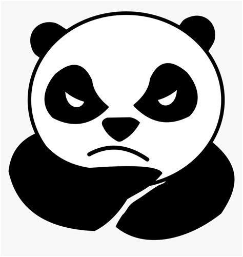 Cartoon Face Angry Panda, HD Png Download , Transparent Png Image - PNGitem