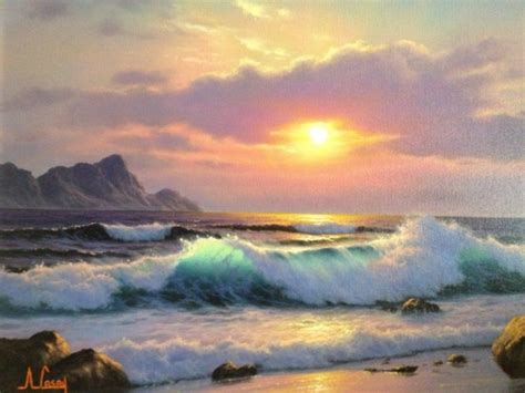 Seascapes art, Landscape paintings, Seascape paintings