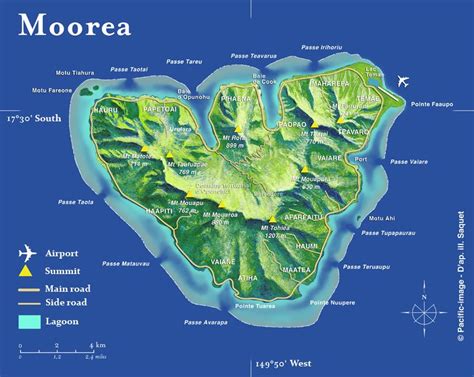 Moorea Tahiti Map