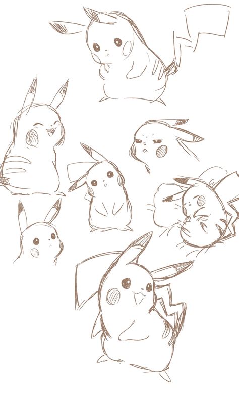 Pikachu Drawing Reference and Sketches for Artists