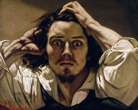 The Desperate Man, Self Portrait Beach Sheet by Gustave Courbet | Pixels