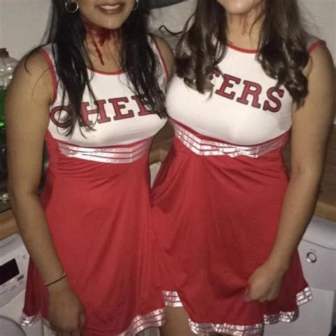 CHEERLEADER costume with 2 Pom poms 📣 perfect... - Depop