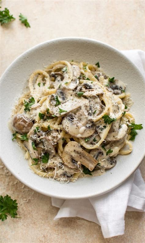 Creamy Mushroom Pasta • Salt & Lavender