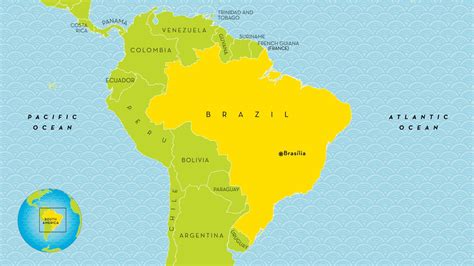 Map Of Brazil For Kids - Abbye Annissa