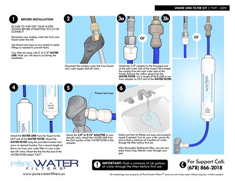 Under Sink Water Filter Kit for Kitchen Sinks and Bathroom Faucets | PureWater Filters