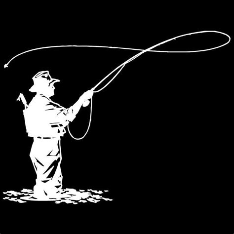 Image result for fly fishing silhouette clipart | Fish silhouette, Fly ...