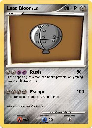 Pokémon Lead Bloon - Rush - My Pokemon Card