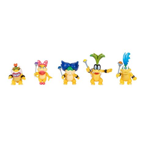 Jakks Pacific Super Mario Koopalings 2.5-in Action Figure Set 5-Pack ...