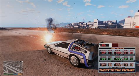 Un mod de GTA V nos permite jugar con el Delorean de Regreso al Futuro