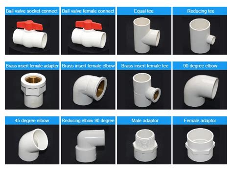 Pvc Pipe Fittings Names 20mm 110mm For Water Supply Plumbing - Buy Upvc Pipe Fittings,Pvc Pipe ...