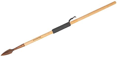 Condor Tool & Knife CTK1032-8.7W Greek Wooden Spear 45" Overall, Paracord Wrapped Hardwood ...