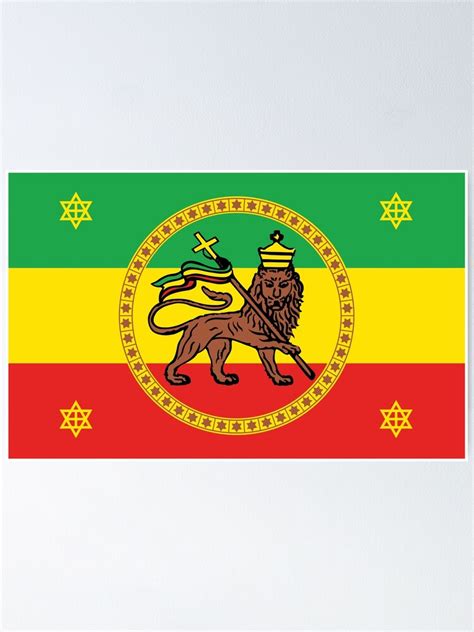 "Lion of Judah Ethiopia Imperial Flag" Poster for Sale by JeromeArt | Redbubble