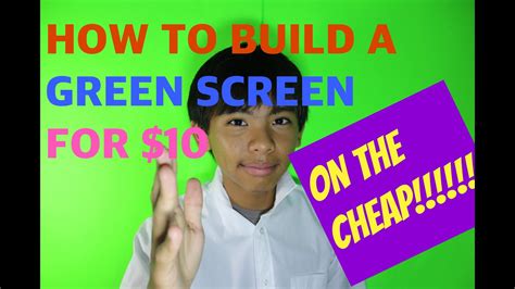 HOW TO BUILD DIY GREEN SCREEN FOR $10!!!!2016 - YouTube