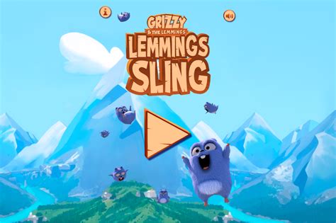 🕹️ Play Grizzy & the Lemmings Lemmings Sling Game: Free Online Slingshot Aiming Video Game for ...