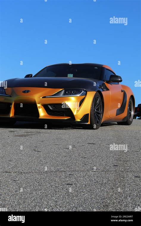 Toyota Supra MK5 wrapped Stock Photo - Alamy