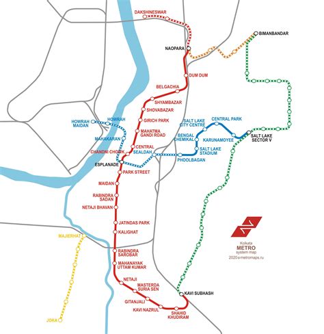 Calcutta Metro Map