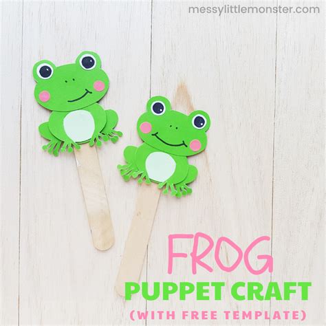 Frog Puppet Craft - Messy Little Monster