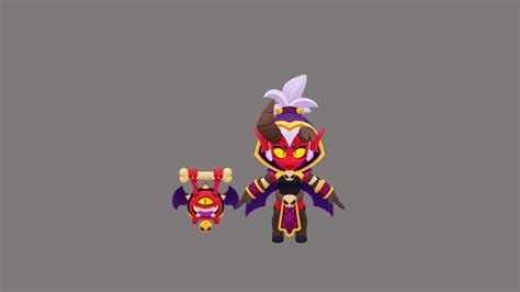 Willow Brawl Stars Demon skin T-pose - Download Free 3D model by dodonndodon [78edadf] - Sketchfab