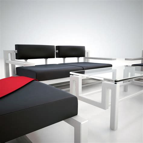 Set Design Furniture Sofa 3d Model