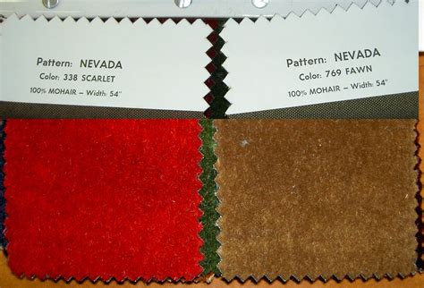 By the Yard Mohair Upholstery Fabric, Multiple Beautiful Colors