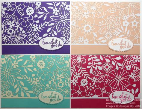 Easy Elegant Cards With the Laser-Cut Paper | Stamping With Karen