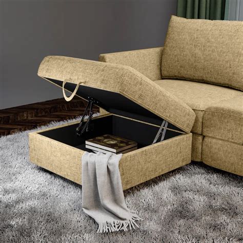 Torrin 60'' Wide Sleeper Sofa & Chaise with Ottoman in 2022 | Chaise sofa, Sleeper sofa ...