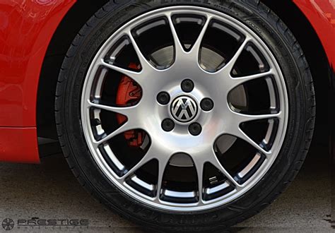 VW Golf GTi Alloy wheel refurbishment | Shadow Chrome finish – Prestige Wheel Centre Blog