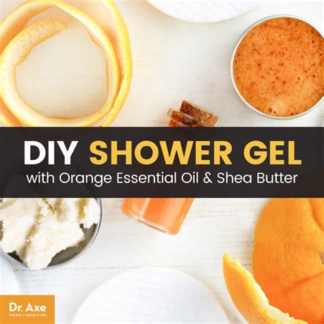 DIY Shower Gel with Orange Essential Oil and Shea Butter