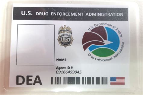 DEA MOVIE TV PROP ID CARD - POLICE BADGE.EU - badges, patches