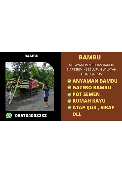 Telp. 0857-8400-3232 Beli Bambu Petung Madiun Kwalitas Terbaik by beli bambu kuning - Issuu