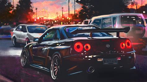 nissan skyline, nissan, cars, hd, 4k, deviantart, artist, artwork ...