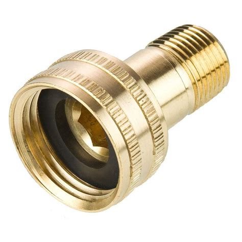 Swivel Female Garden Hose to Male Pipe - Swivel Connector - Brass Garden Hose Fittings | Depatie ...