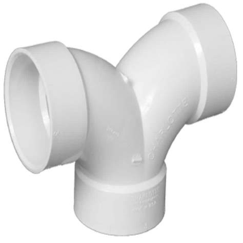 Charlotte Pipe 2-in x 2-in dia 90-Degree PVC Schedule 40 Hub Elbow Fitting at Lowes.com