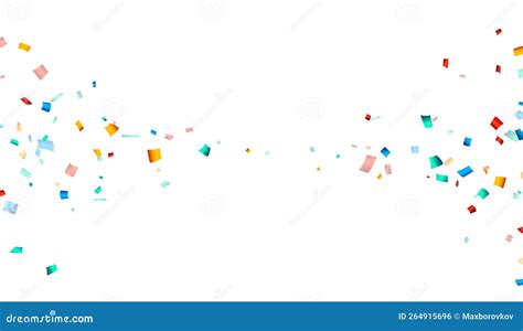 Colorful Cut Out Ribbon Confetti Background Stock Vector - Illustration ...