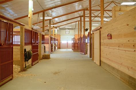 Inside Horse Barns