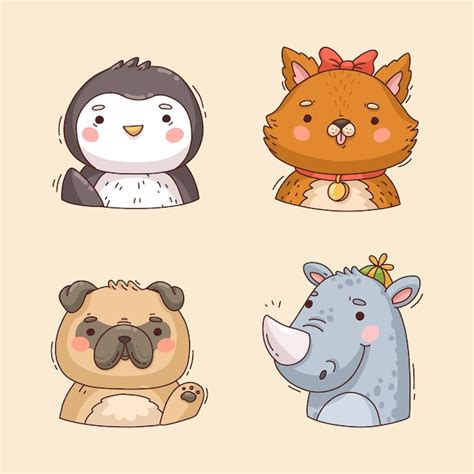 Cómo Dibujar Tiernos Animales De Caricatura Kawaii Ecky O, 58% OFF