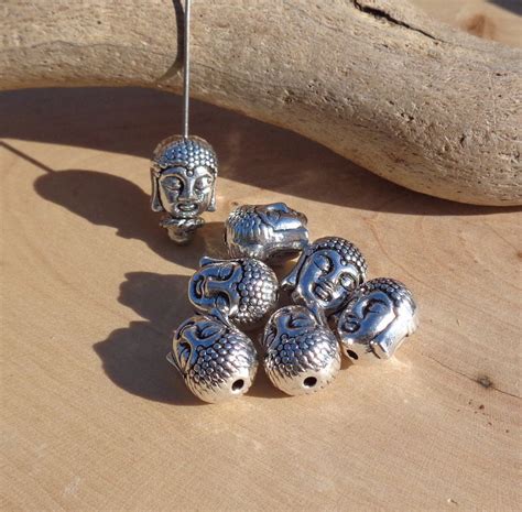 Buddha Beads Tibetan Silver Buddha Head Bead Silver Buddha | Etsy