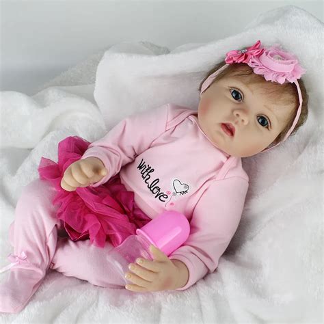 22''/55cm Newborn Reborn Soft Silicone Reborn Baby Dolls For Sale Realistic Children Kids Toys ...