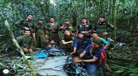 Four Colombian children found alive in jungle weeks after plane crash | World News - The Indian ...